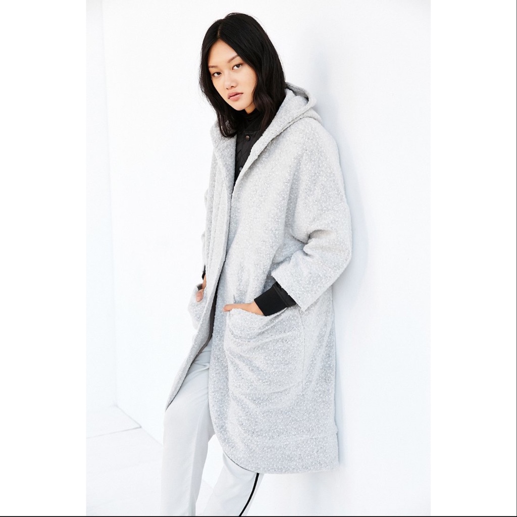 Urban Outfitters Oversized Sherpa Jacket W/ Hood